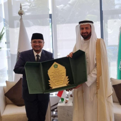 Menag Yaqut Diterima Menhaj Tawfiq, Bahas Persiapan Haji 2025