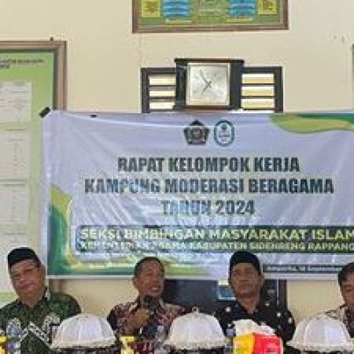 Tingkatkan Moderasi Beragama Bimas Islam Kemenag Sidrap Gelar Sosialisasi Program Kerja