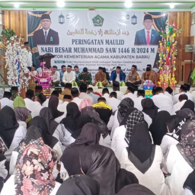 Kemenag Barru Peringati Maulid Nabi Muhammad SAW.