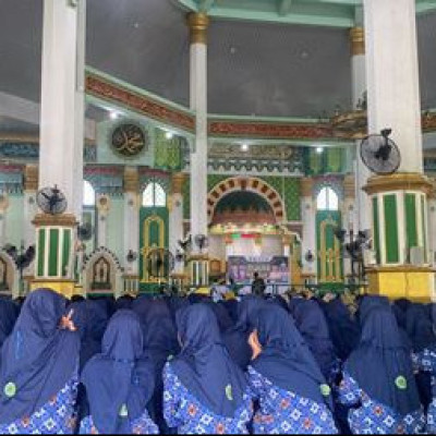 MTsN 2 Sidrap Ikut Meriahkan Maulid Akbar Tingkat Kab. Sidrap