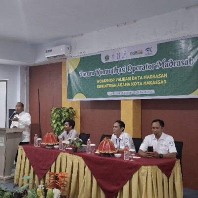 Forkom Kota Makassar Gelar Workshop Validasi Data Madrasah 