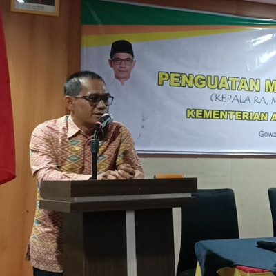 Kakanwil Harapkan Guru Madrasah Tanamkan Nilai Moderasi Beragama pada Siswa