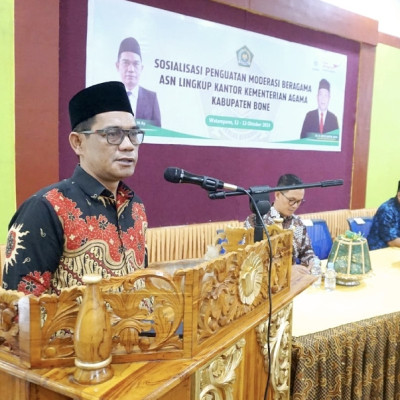 Kemenag Sulsel Terus Gencarkan Penguatan Moderasi Beragama, Muh. Tonang Hadir di Bone