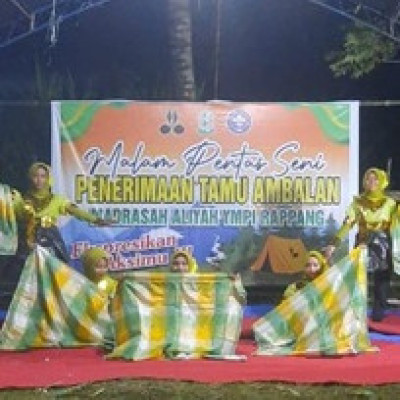 Malam Pentas Seni Meriahkan Penerimaan Tamu Ambalan MA YMPI Rappang