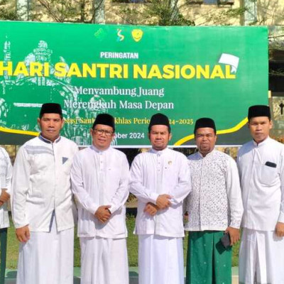 Penyuluh KUA Dua Boccoe Hadiri Upacara HSN di Pondok Pesantren Al-Ikhlas