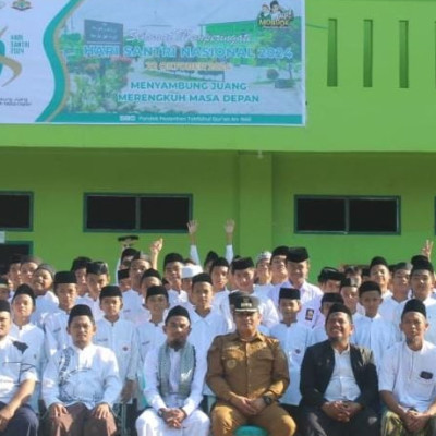 Camat Bontomarannu Jadi Pembina Apel Hari Santri 2024 Di PPTQ An Nail Gowa