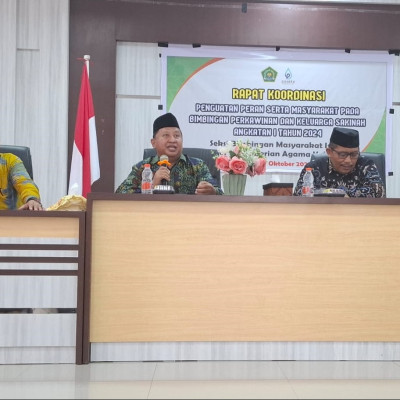 Rakor Penguatan Peran Serta Masyarakat Dalam BIMWIN dan Keluarga Sakinah Angkatan I