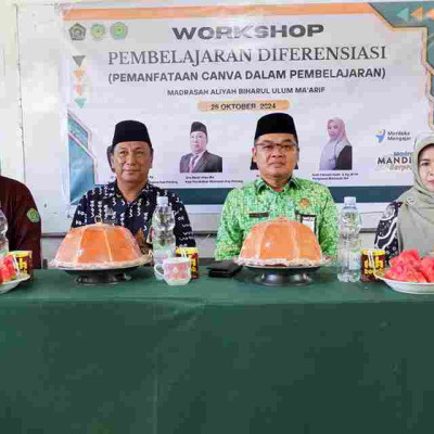 Workshop Pembelajaran Diferensiasi di MA Biharul Ulum Ma'arif: Optimalisasi Pemanfaatan Canva dalam Pembelajaran