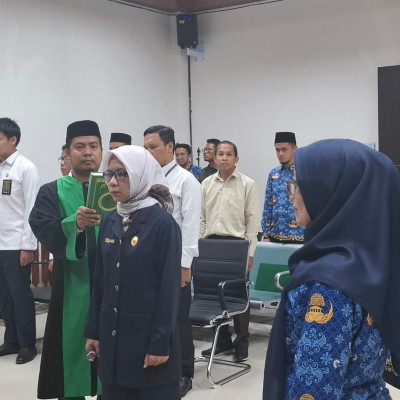 PA Belopa Gelar Pelantikan Panitera Luwu dan Kasubag, Hajar, S.Fil.I., MH Sebagai Rohaniwan