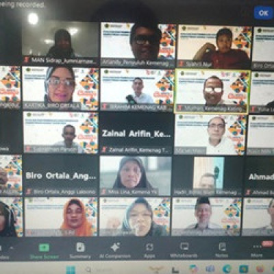 Evaluasi dan Pembinaan Agen Perubahan Kementerian Agama Tahun 2024 Via Zoom Meeting