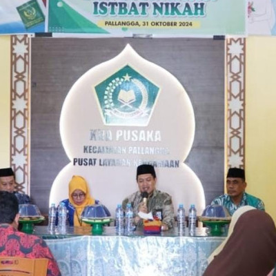 Kemenag Gowa dan PA Sungguminasa Lakukan Pembinaan dan Sosialisasi Isbath Nikah di KUA Pallangga