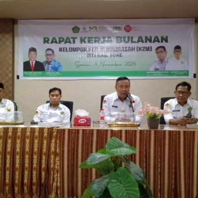 Rapat Kerja Bulanan K2M MTs, Bahas Persiapan Asesmen