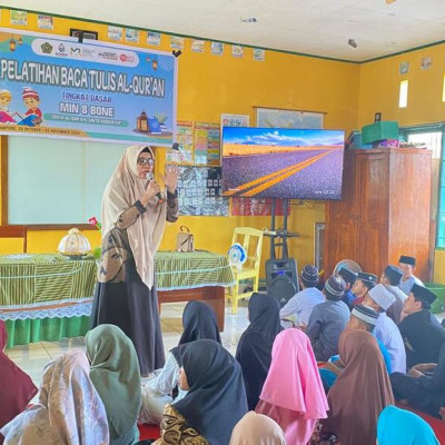 Pelatihan BTQ MIN 8 Bone, Peserdik Kelas VI Pelajari Huruf Pembuka Surah