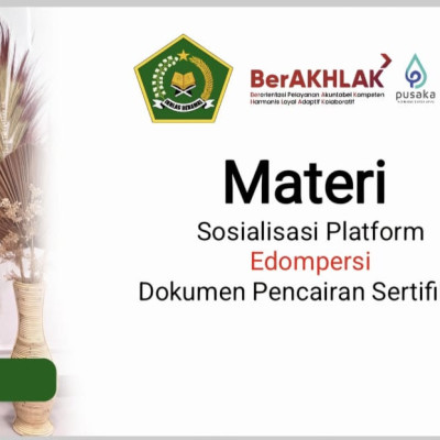 Aplikasi Platform eDOMPERSI Langkah Awal Digitalisasi Pembangunan Zona Integritas Kemenag Takalar