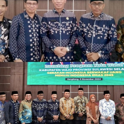 Kakan Kemenag Barru Hadiri Launching Kota Wakaf oleh Menteri Agama di Wajo: Awal Baru Pemberdayaan Ekonomi Umat