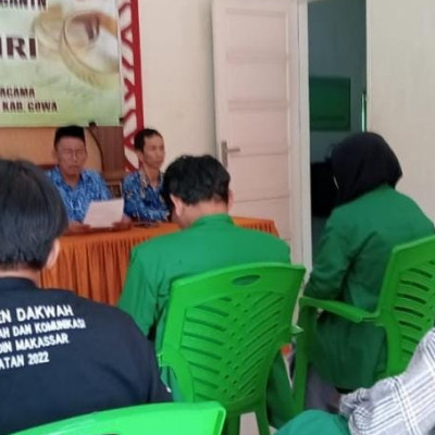 KUA Bontomarannu Terima Mahasiswa PPL UIN Alauddin Makassar