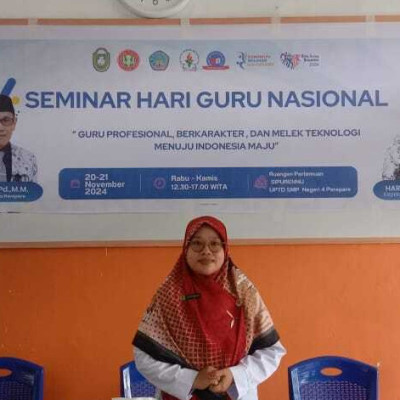 Suriyanti, Guru MAN 1 Kota Parepare Ikuti Seminar Hari Guru Nasional 2024