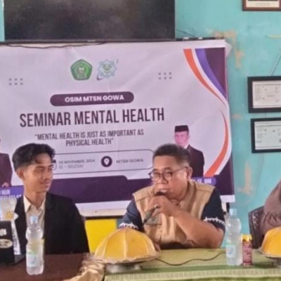 OSIM MTsN Gowa Gelar Seminar Kesehatan Mental Remaja