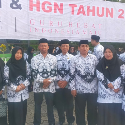 MAN 3 Bone Hadiri Upacara Peringatan Hari Guru Nasional 2024 di Watampone