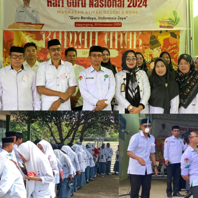 Momen Peringatan Hari Guru Nasional di MAN 3 Bone