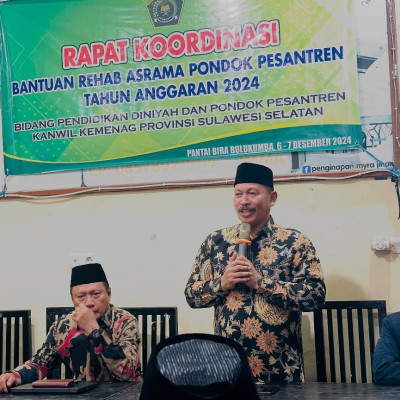 Rakor PD Pontren, Ali Yafid Minta Jajarannya Selektif Menentukan Penerima Bantuan.