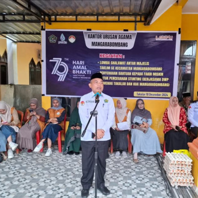 Kepala Kemenag Takalar Solihin Buka Lomba Shalawat Antar Majelis Taklim . Ini Harapannya.