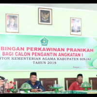 Kemenag Sinjai Gelar Bimbingan Bagi Calon Pengantin Angkatan I  