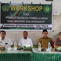 Plt Kakan Kemenag Buka Workshop Pembuatan Media Pembelajaran di MIN 1 Tana Toraja