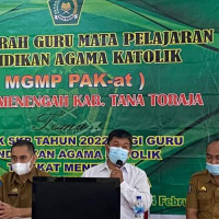 Bimas Katolik Kemenag Tana Toraja Gelar Musyawarah Guru Mata Pelajaran Pendidikan Agama Katolik