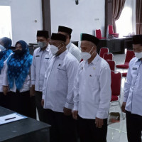 Kasi Penmad Kukuhkan Pengurus Pokjawas Madrasah Kabupaten Gowa