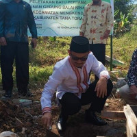 KUA Mengkendek Yang Berbiaya 1,4 M Mulai Dibangun, Ini Janji H.Anwar Abubakar