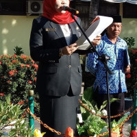 Kemenag Takalar Peringati Upacara 17 Agustus 2018, Kepala Kemenag Inspektur Upacara.