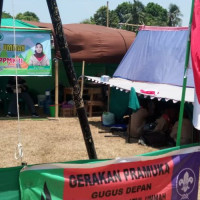 Peserta PPMK II Padati Lapangan Bontolanra Kecamatan Galesong Utara.