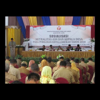 KASUBAG TU BACA DOA PADA SOSIALISASI NETRALITAS ASN