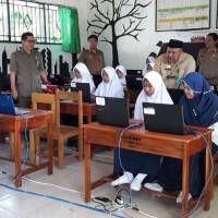 Simulasi UNBK Tingkat MTs, Kasi Penmad Laksanakan Kunker Marathon