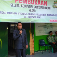 Kakan Kemenag Bone Buka Kompetisi Sains Madrasah