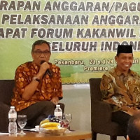 Wahid Thahir Kumpulkan Kakanwil Kemenag Se Indonesia di Pekanbaru Riau