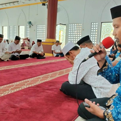 Bimbingan Manasik Haji : PAI Kec. Palakka tampil sebagai Pembaca Do’a
